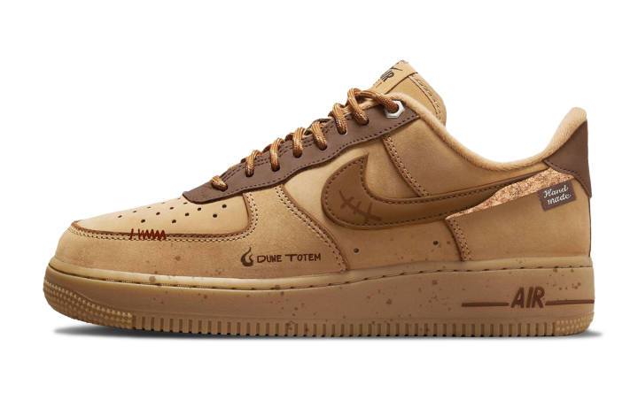 Nike Nike Air Force 1 Abrasion Resistant Low top Skateboard Shoes Unisex Brown