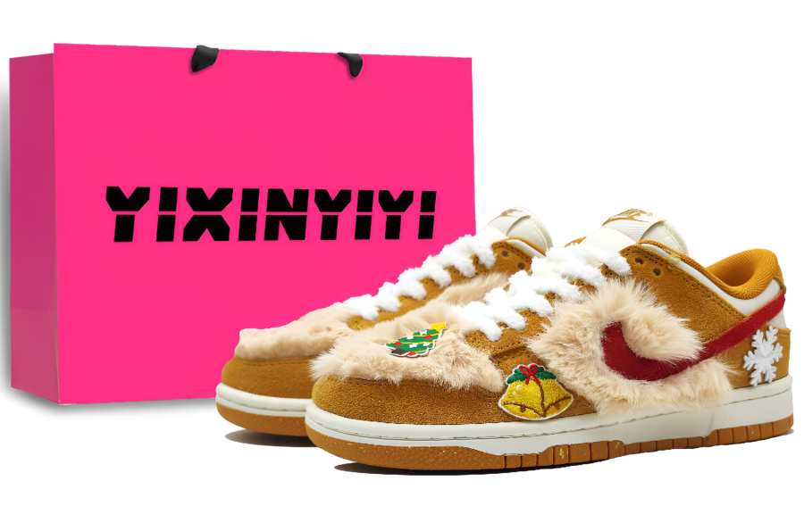 Nike Nike Dunk Low top Skateboard Shoes Women's Ginger Yellow Brown