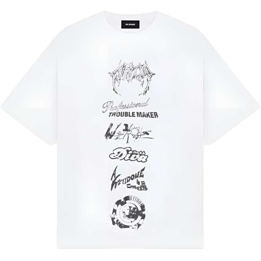 WE11DONE WE11DONE Multi Logo T shirt