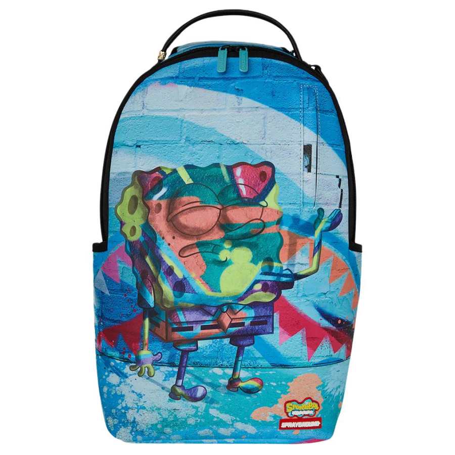 SPRAYGROUND SPRAYGROUND SPONGEMONET Collaboration Artificial Leather Backpack Unisex Multicolor