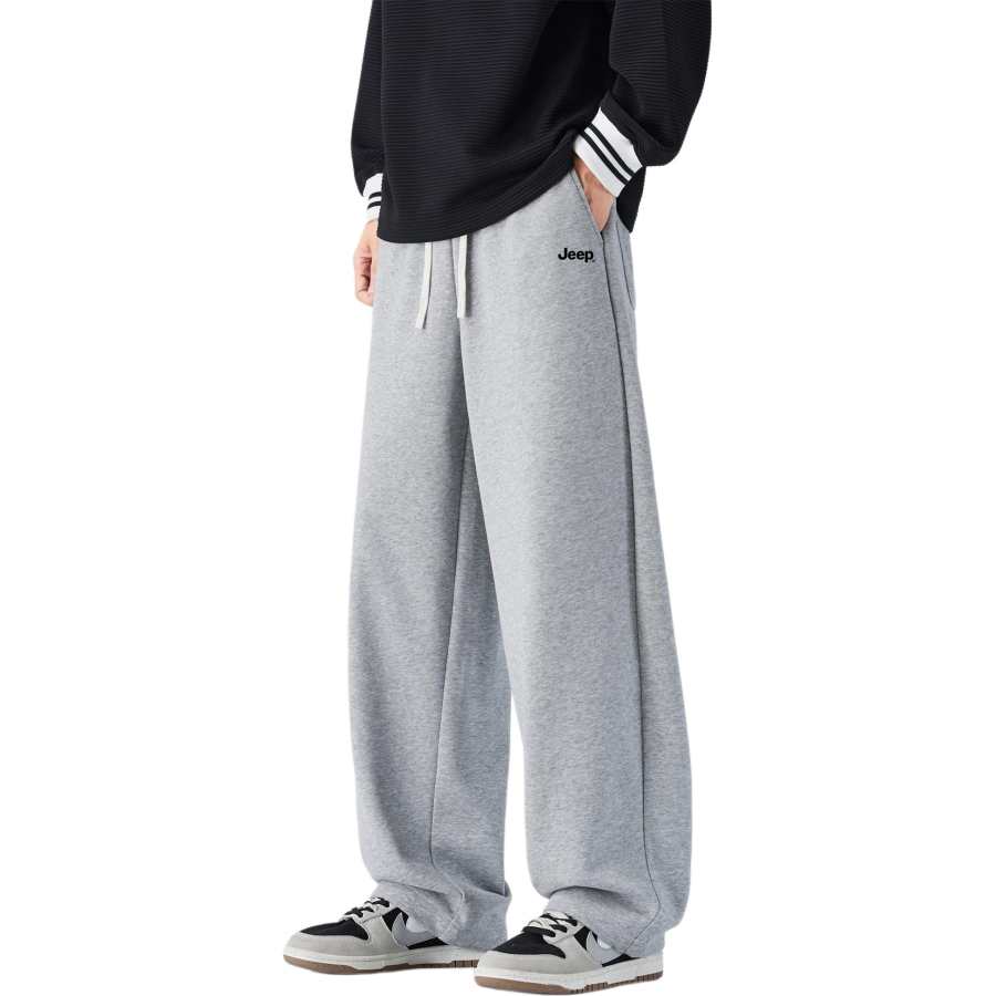 Jeep Casual Pants Unisex Thickened And Fleece Lined Sweatpants