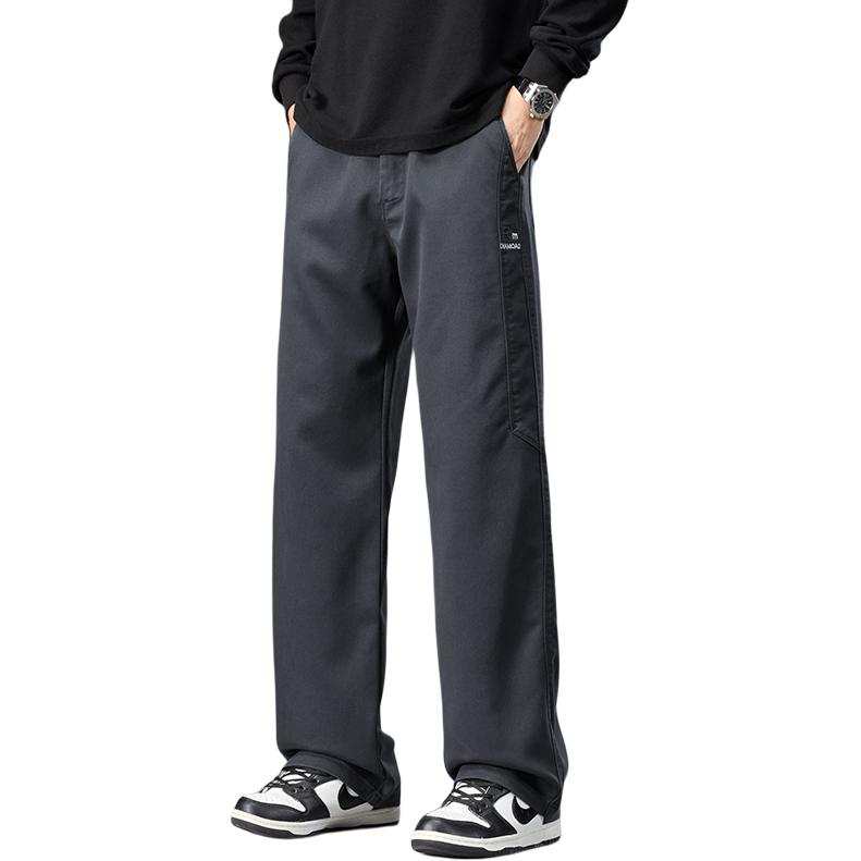 Tonlion Casual Pants Unisex Moderate Straight Fit Pants