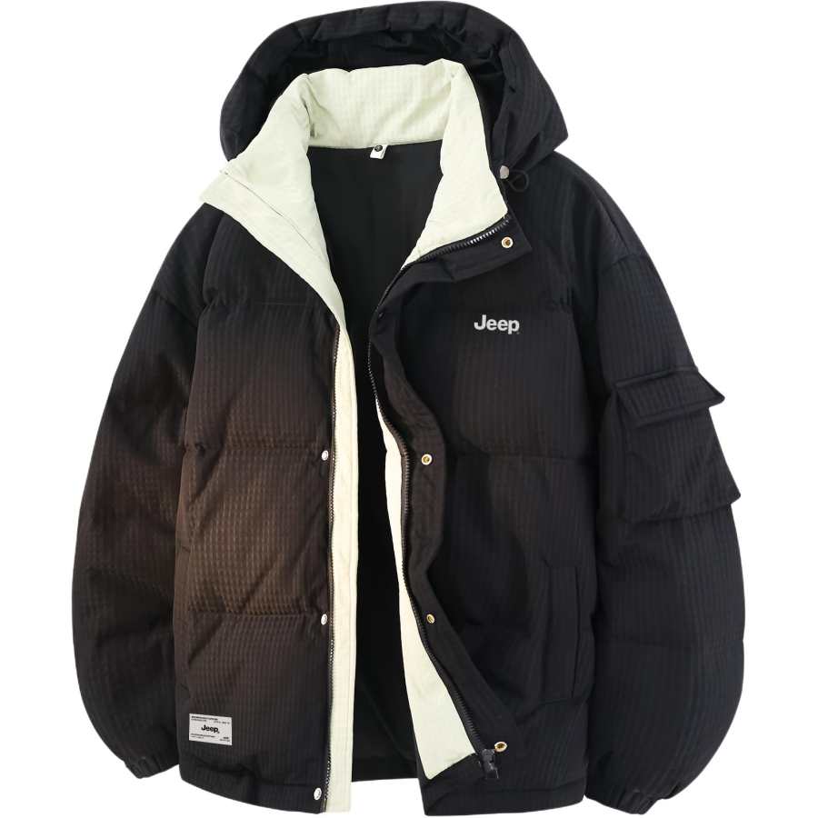 Jeep Jeep Down Jackets Unisex Hooded Thickened Puffer Jacket