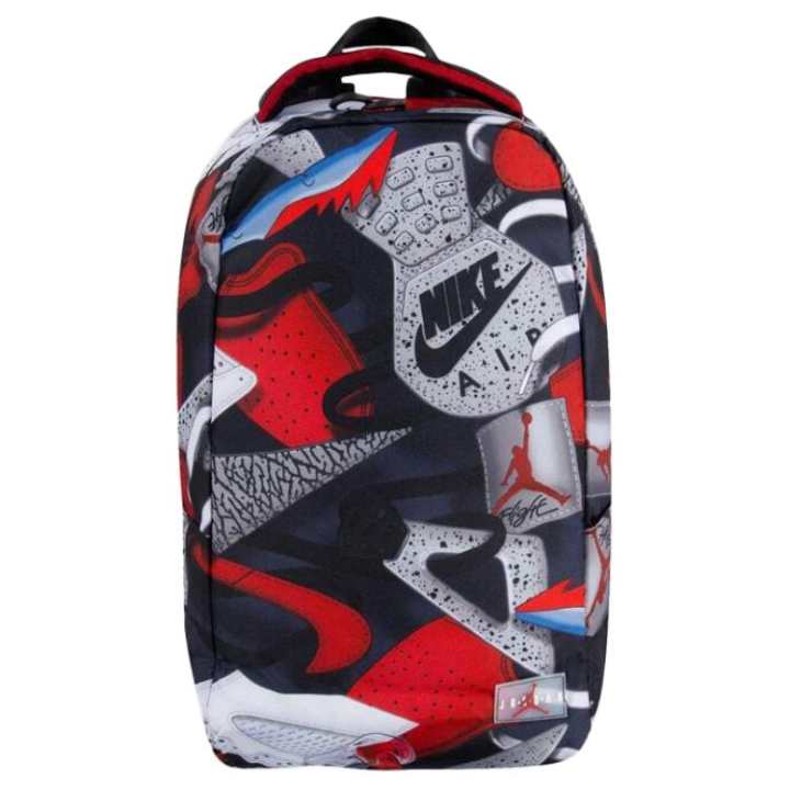 Jordan Jordan Polyester Backpack Unisex Red/Gray/Black