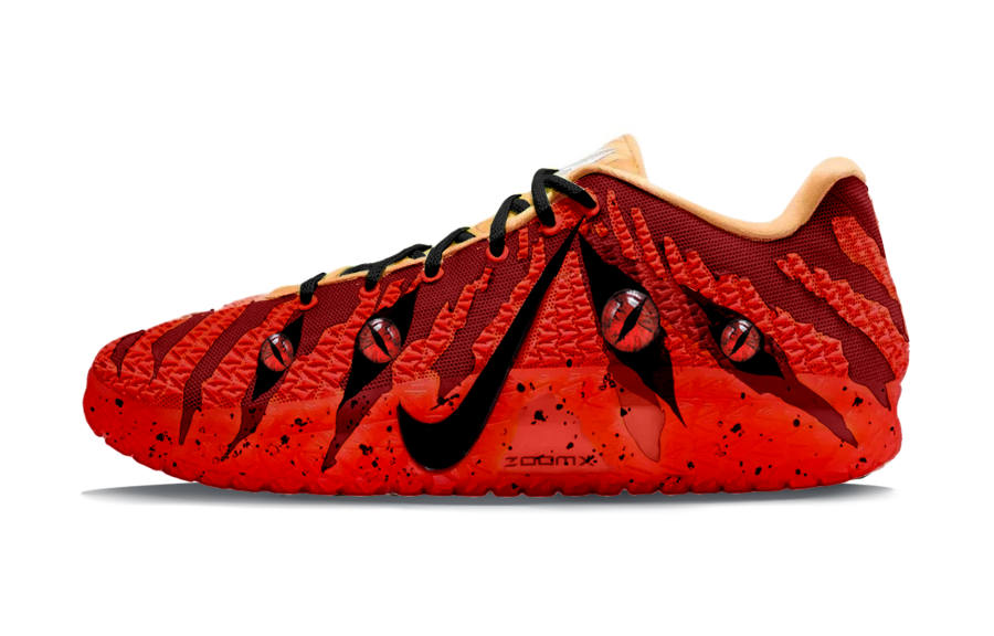 Nike Nike Ja Morant 3 Red‑Eyed Fierce Horse Low top Basketball Shoes Men's Orange Red