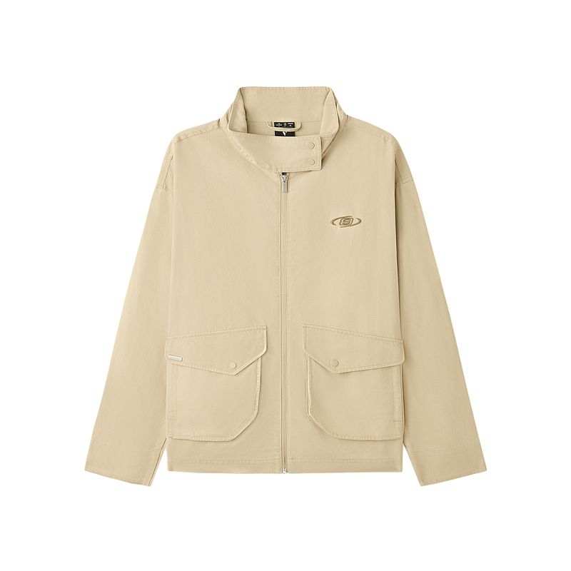 Skechers Jackets Men's Irish Cream/028R Stand Collar Moderate Other