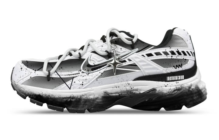 Nike Nike Initiator Low top Casual City Commuting Running Shoes Men's Black White Gray