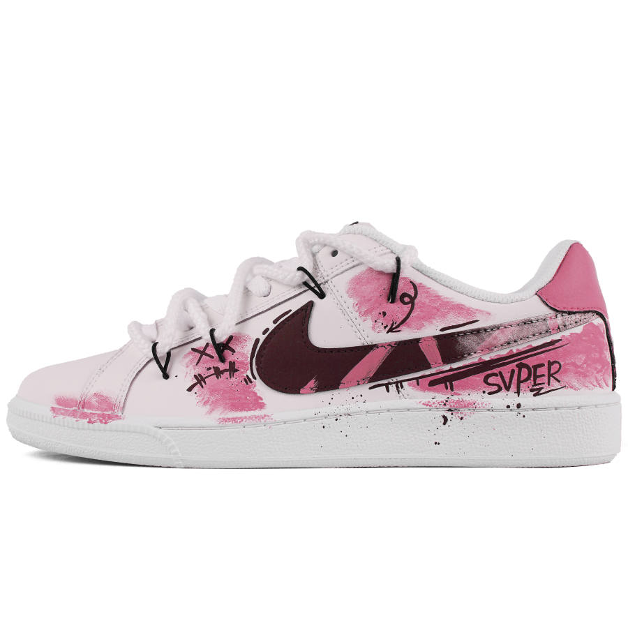 Nike Nike Court Royale Haizhin White Paint Abrasion Resistant Lightweight Wear resistant And Lightweight Low top
