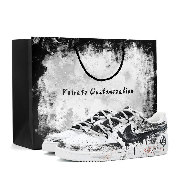 Nike Nike Court Vision 1 Dark & Endless Cushioning Low top Skateboard Shoes Unisex Black