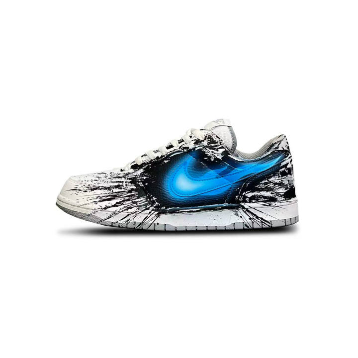 Nike Nike Big Tower Rabbit Creative Abrasion Resistant Low top Skateboard Shoes Men's Blue Black