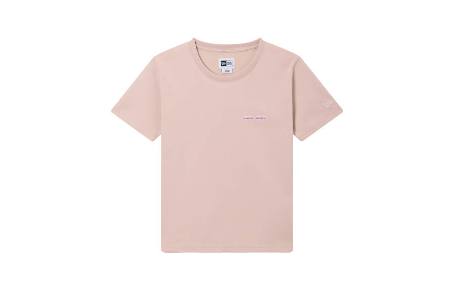 New Era T Shirts Unisex Pink Crew Neck Moderate