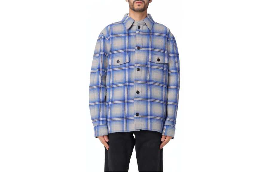 ISABEL MARANT Shirts Men's Blue Lapel Moderate Shirt