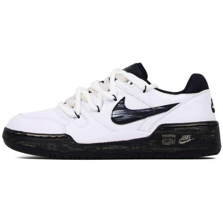 Nike Nike Full Force Abrasion Resistant Abrasion Resistant Low top Skateboard Shoes Men's Black White