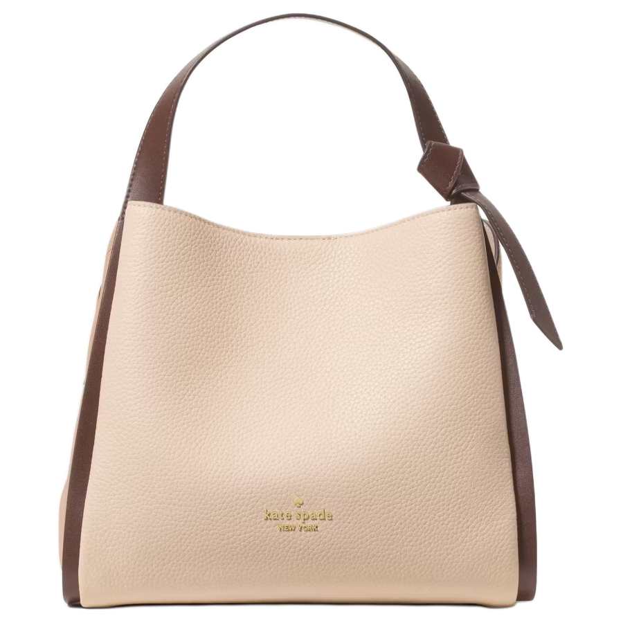 Kate Spade Knott Cow Leather Handbag Regular Women's Ivory Multicolor