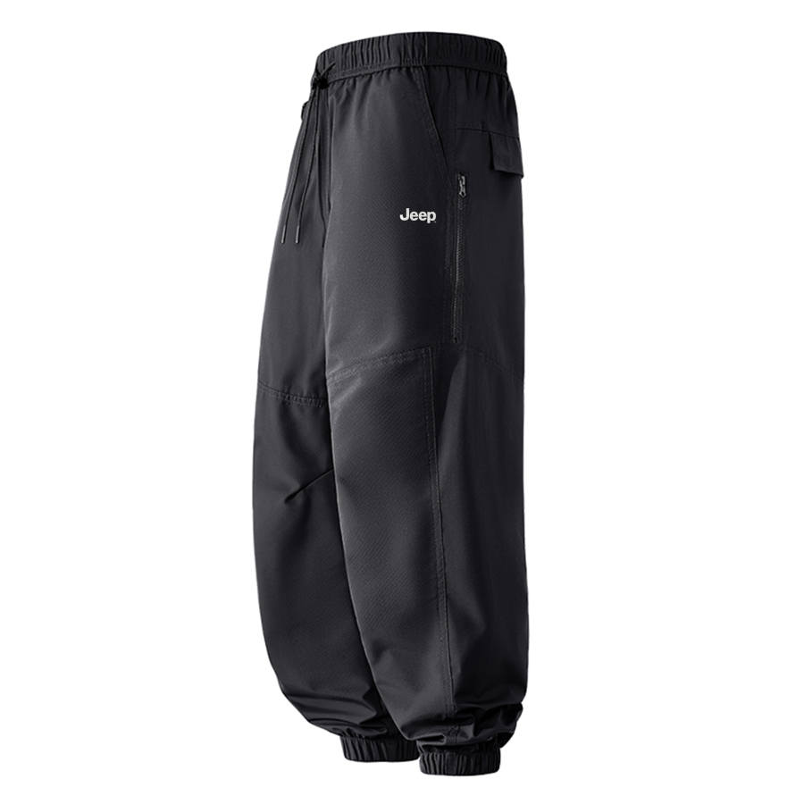 Jeep Casual Pants Unisex Thickened And Fleece Lined Cuffed Pants
