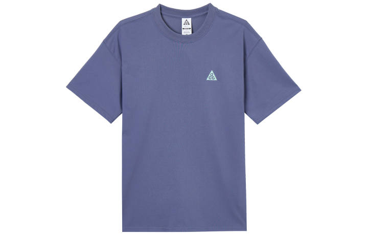 Nike Nike ACG T Shirts Men's Sand Purple Crew Neck Moderate Straight Fit