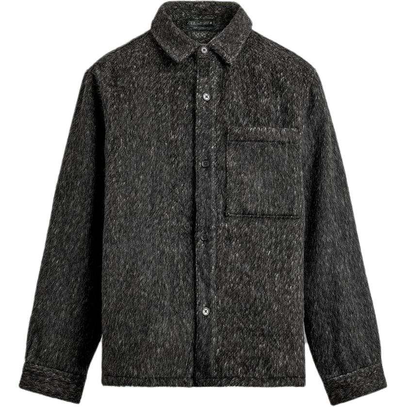 ZARA ZARA Jackets Men's Gray Lapel Moderate Other