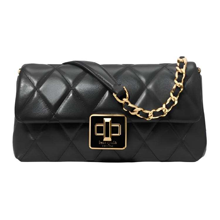 Kate Spade CAREY Cow Leather Crossbody Bags Women's Black