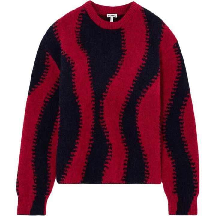LOEWE LOEWE Sweaters Women's Red Crew Neck Moderate Other