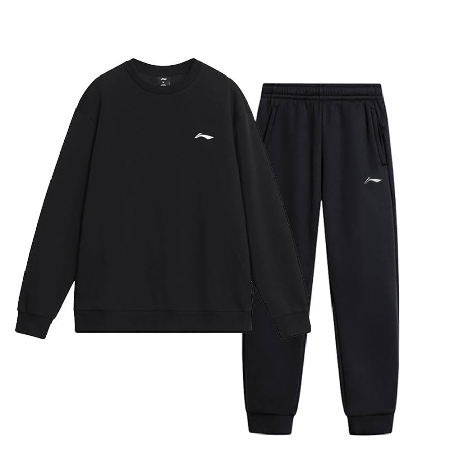 Li-Ning Li Ning Sweatshirt Sets Unisex Thickened