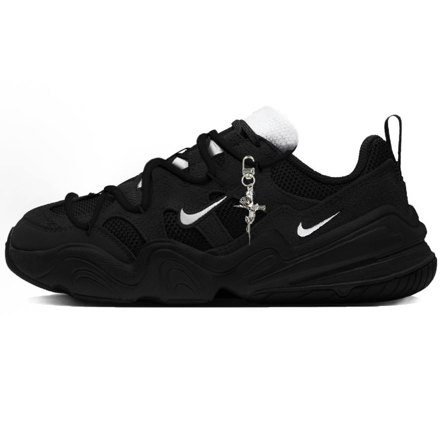 Nike Nike Tech Hera Fiery Angel Abrasion Resistant Abrasion Resistant Low top Casual Shoes Unisex Black White