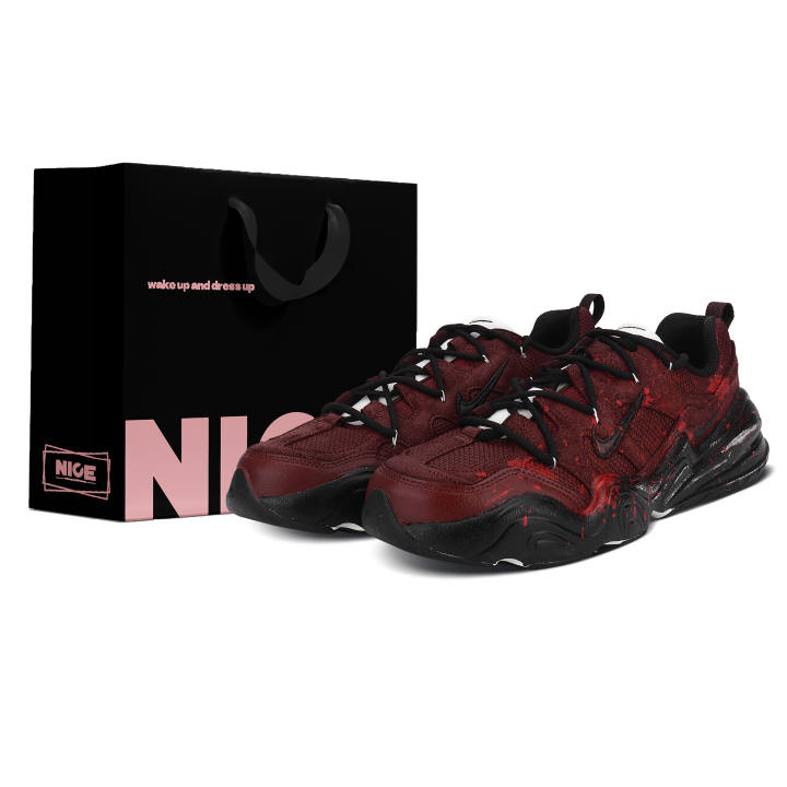 Nike Nike Tech Hera Vacuum Slayer, Box Height Increasing Thermal Low top Casual Shoes Men's Dark Red