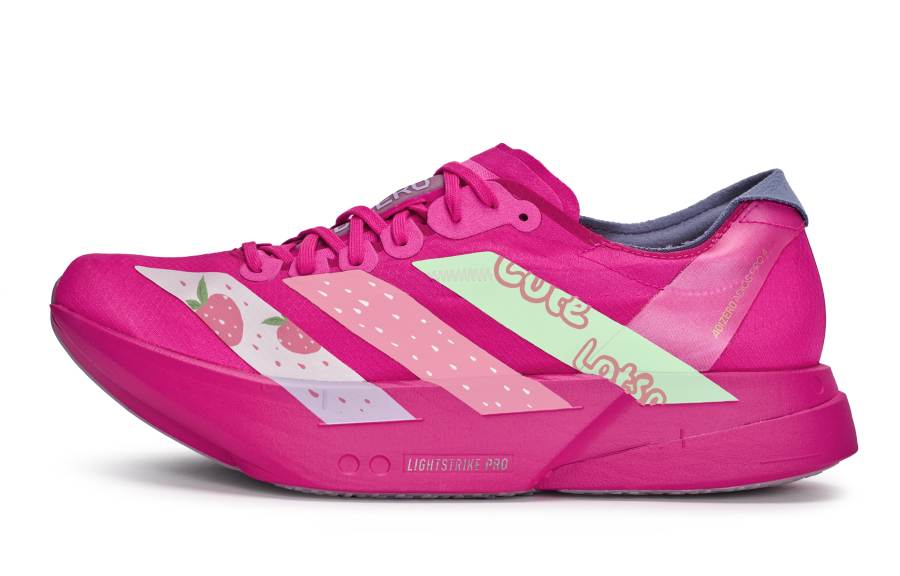 Adidas Adidas Adizero Adios Pro 4 Low top Running Shoes Women's White Pink Green