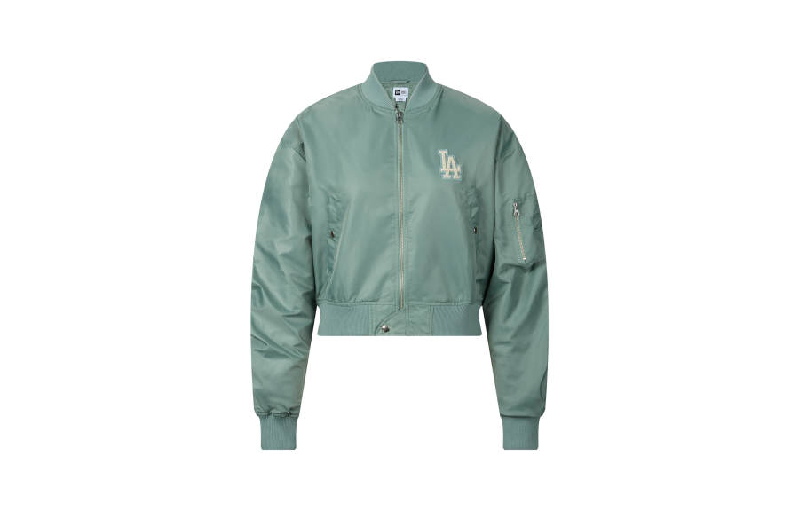 New Era Jackets Women's Green Baseball Collar Moderate Other