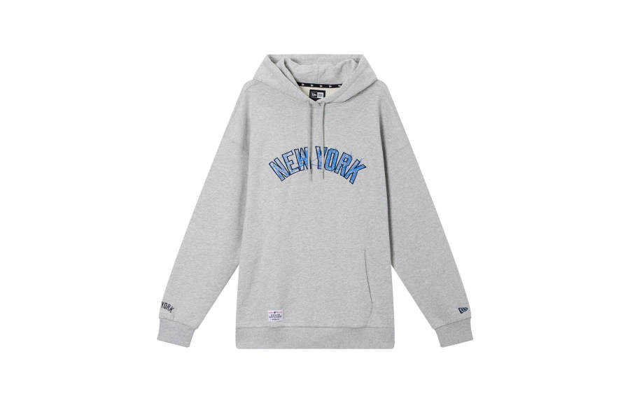 New Era Sweatshirts Unisex Gray Hooded Non Detachable Moderate
