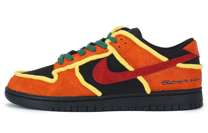 Nike Nike Dunk Abrasion Resistant Abrasion Resistant Low top Skateboard Shoes Men's Orange Yellow Blue Black