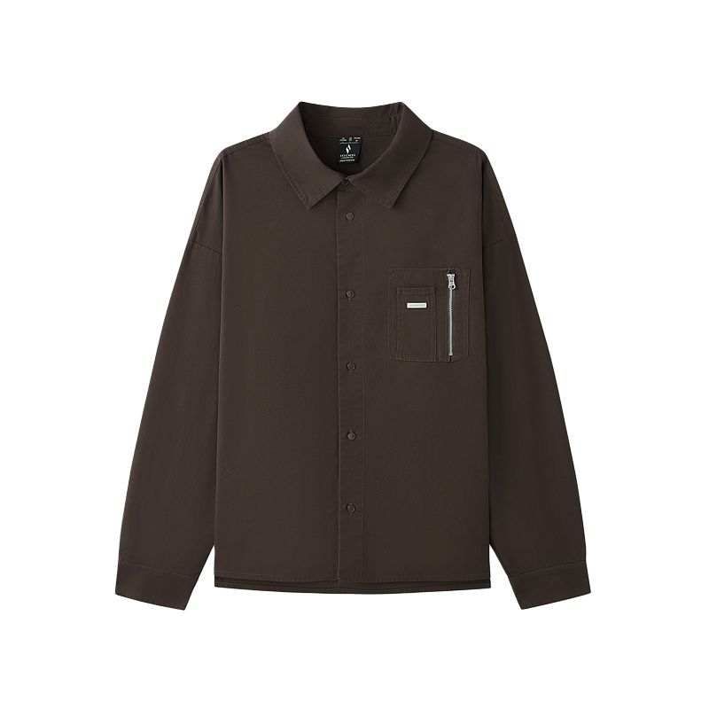 Skechers Jackets Unisex Dark Caramel Brown/05U5 Lapel Moderate Other