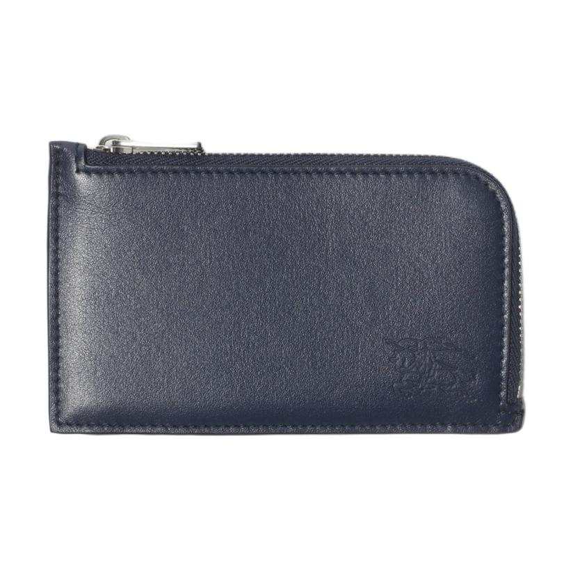 Burberry Calfskin Card Holder Men's Midnight Blue