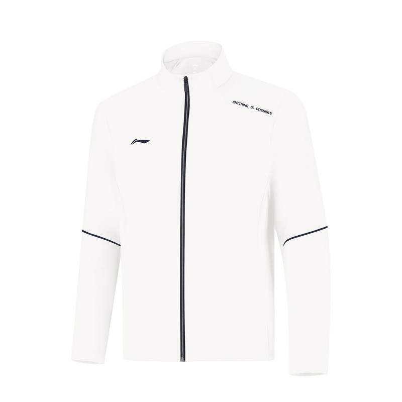 Li-Ning Li Ning Sweatshirts Unisex Ivory Stand Collar Moderate Regular