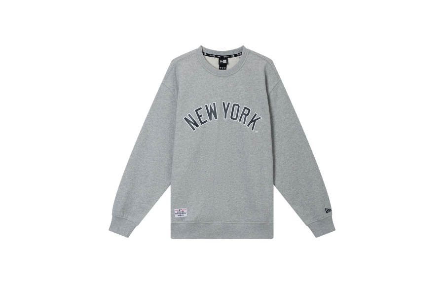 New Era Sweatshirts Unisex Light Gray Crew Neck Moderate