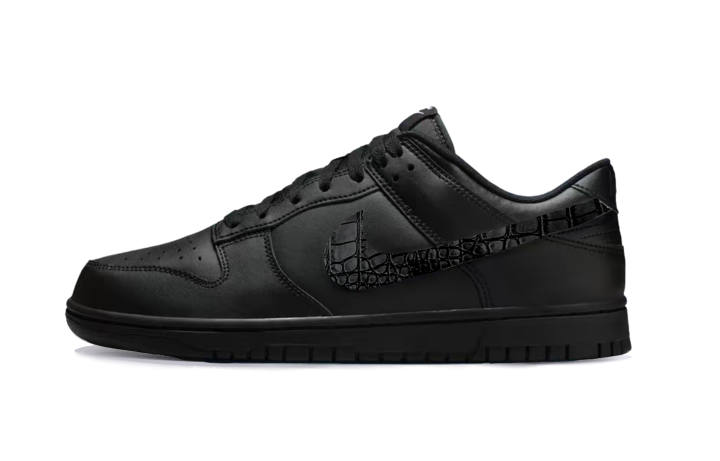 Nike Nike Dunk Riot Leather Abrasion Resistant Abrasion Resistant Low top Skateboard Shoes Men's Black