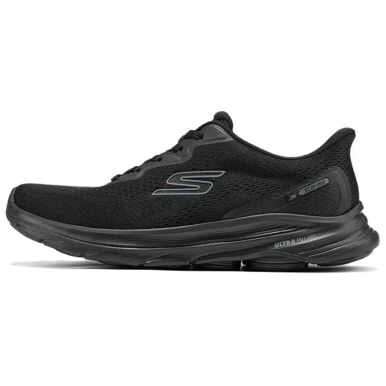 Skechers WOMEN'S GO WALK Abrasion Resistant Breathable Rebound Lightweight Low top Walking Shoes Men's Black