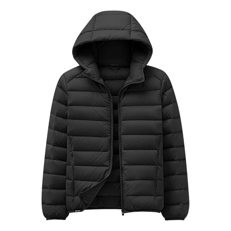 Tonlion Down Jackets Unisex Hooded Lightweight Quilted Down Jacket