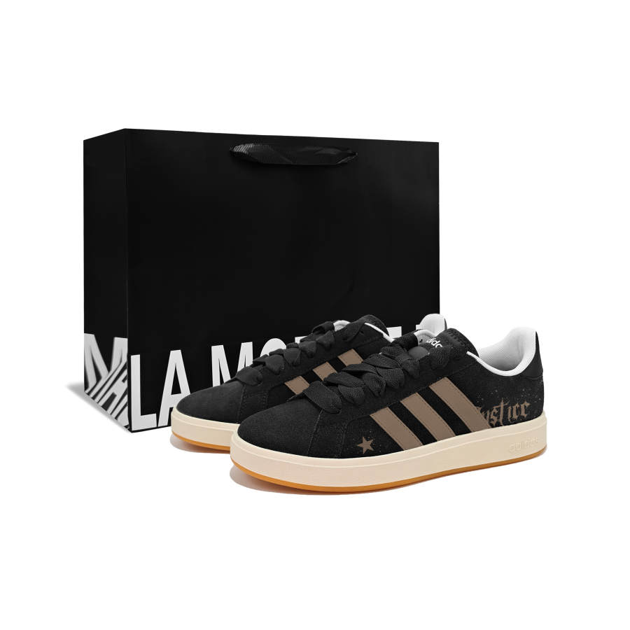 Adidas Adidas GRAND COURT ALPHA 00S Maillard Style, 2 Synthetic Leather, Split Cow Leather Cushioning, Wear Resistant Low top