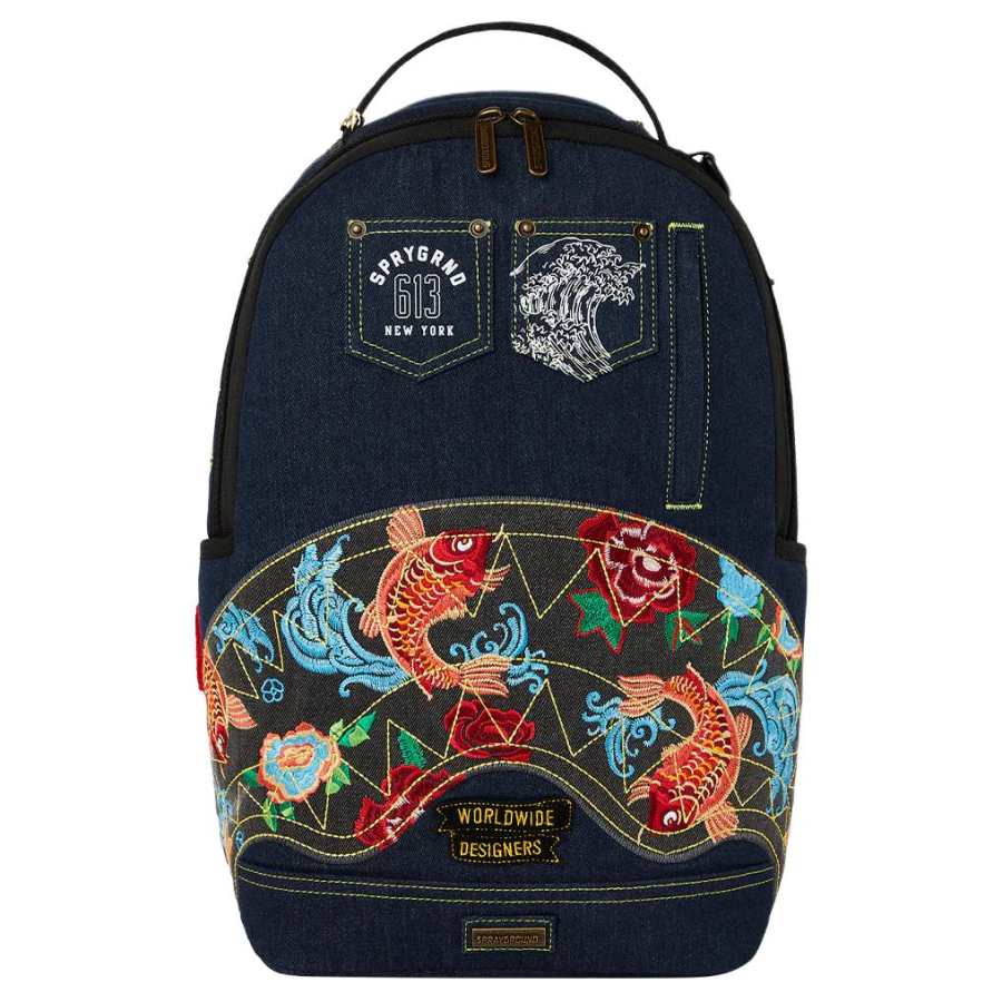 SPRAYGROUND SPRAYGROUND Cotton Backpack Unisex Blue