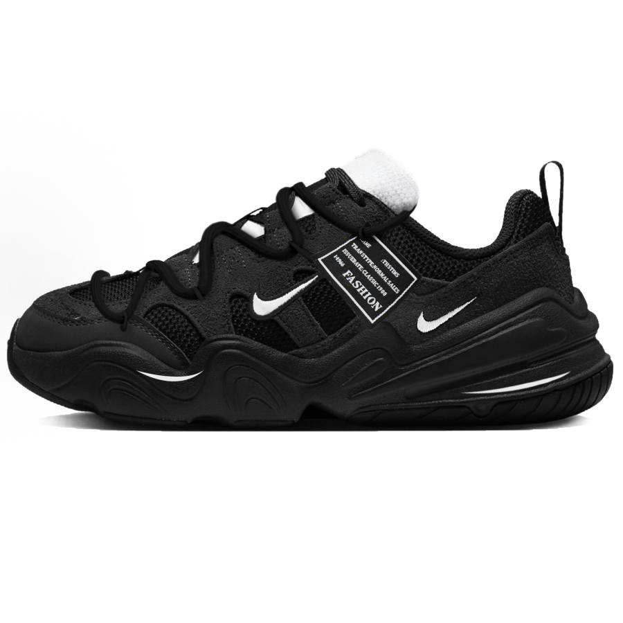 Nike Nike Tech Hera Night Knight Abrasion Resistant Low top Casual Shoes Unisex Black White