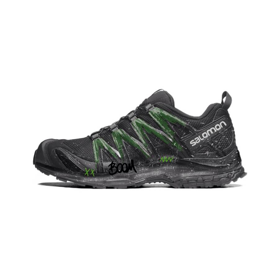 SALOMON XA PRO 3D LA YAUTE Cushioning Low top Running Shoes Unisex Black