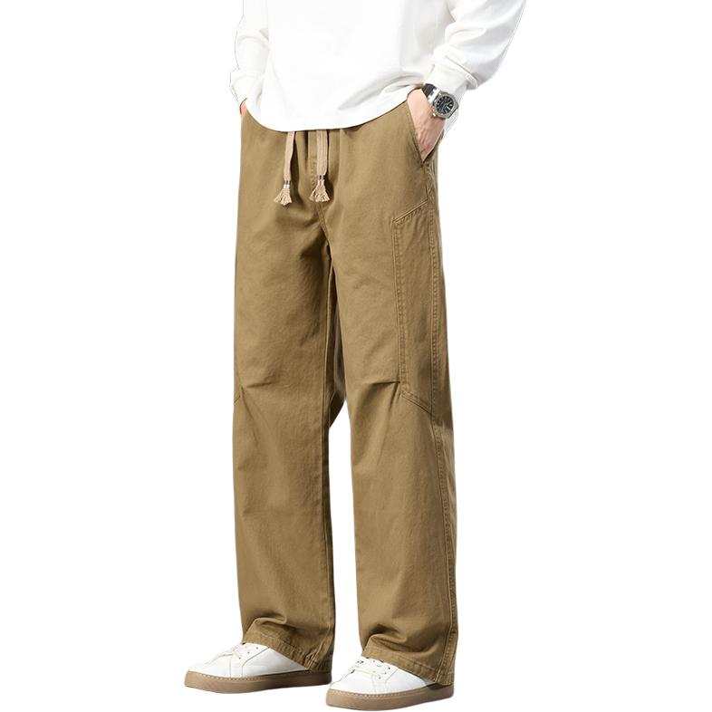 Tonlion Casual Pants Unisex Moderate Wide Leg Pants