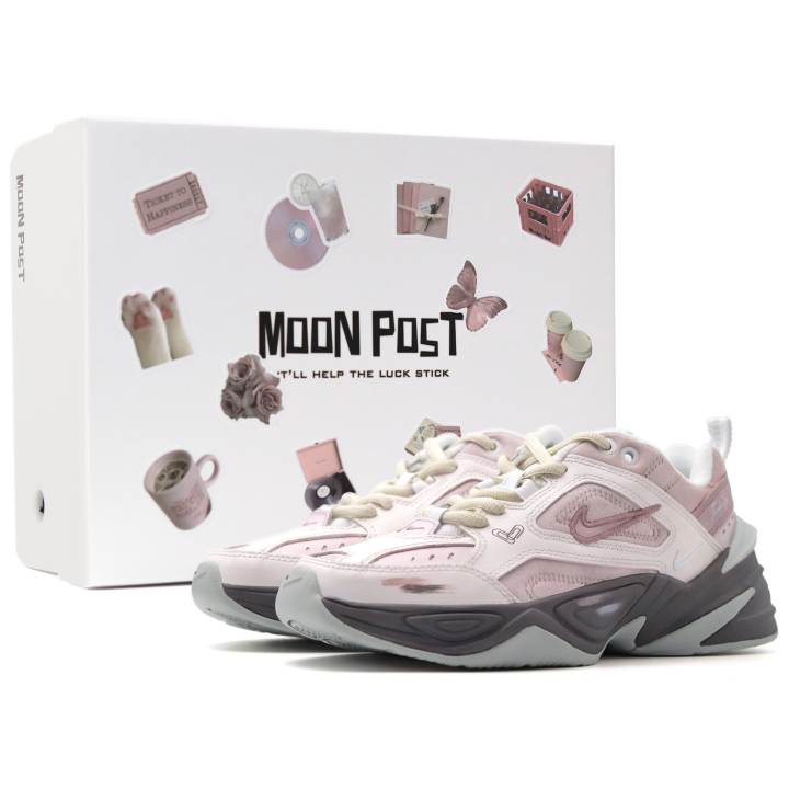 Nike Nike M2K Tekno Sweetheart Note, Box Cushioning Low top Chunky Sneakers Women's Light Pink