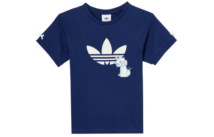 Adidas Originals x MALIMAO,LIANMINGKUAN Regular T Shirt Women's Dark Blue