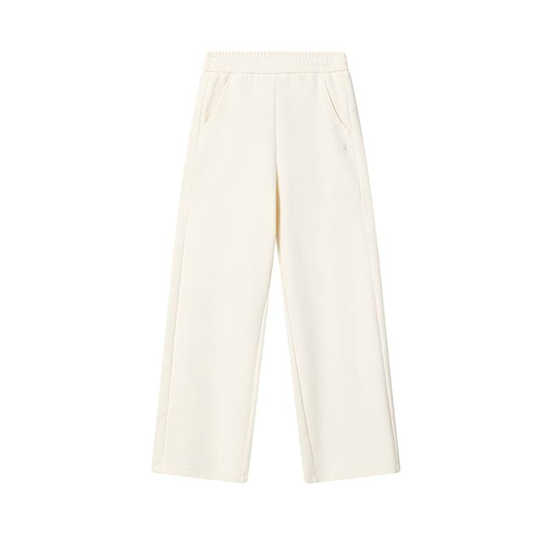 FILA WHITE Casual Pants Women's Mist Lotus White