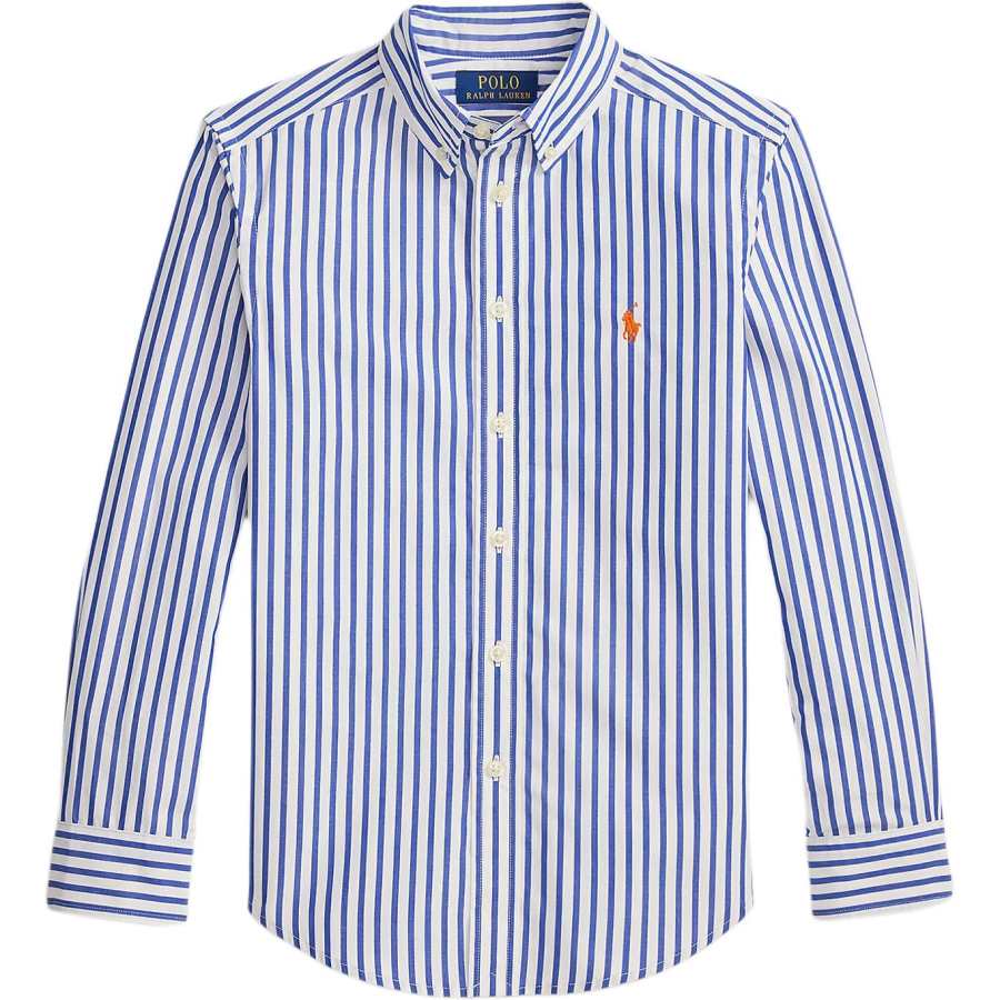 Polo Ralph Lauren Casual Shirt Blue & White Teenagers