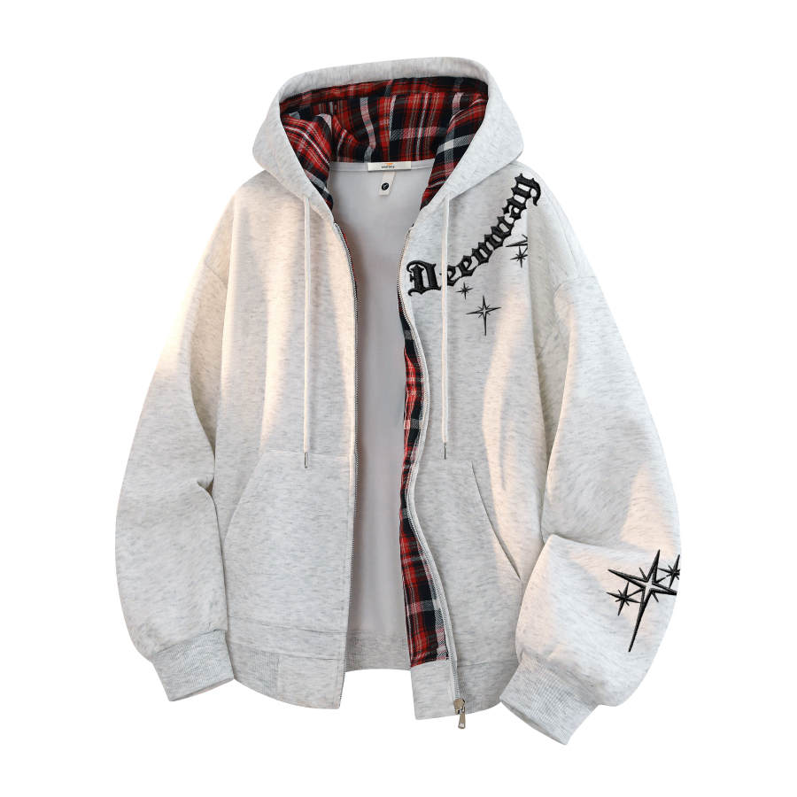 DEERWAY Sweatshirts Unisex Hooded Thickened Cardigan