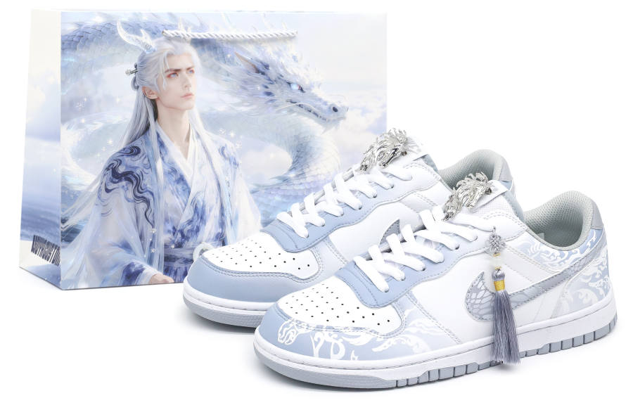 Nike Nike Big Low CNY Horse Year, Crow Made, White Horse, Fierce, Special Shopping Bag, Chinese Style, Hand Drawn, Fringe