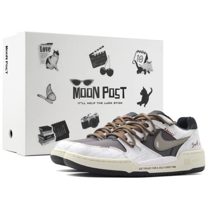 Nike Nike Full Force Smile Box Balance Lightweight Balance Lightweight Low top Skateboard Shoes Men's Black Brown