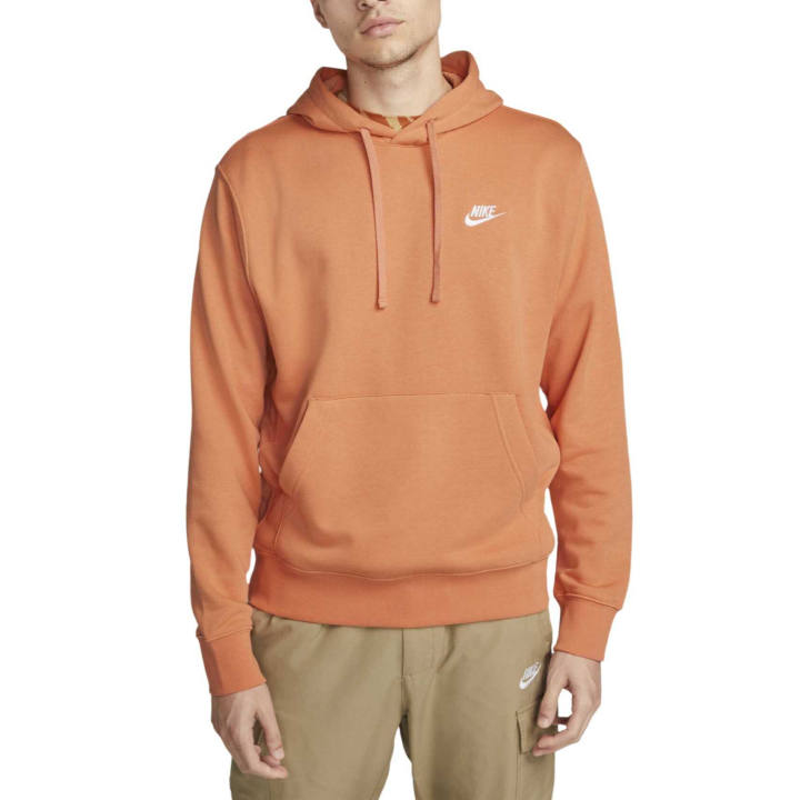 Nike Nike Sweatshirts Men's Orange Psychedelic/Orange Psychedelic/White Hooded Moderate Regular